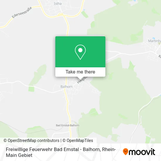 Карта Freiwillige Feuerwehr Bad Emstal - Balhorn