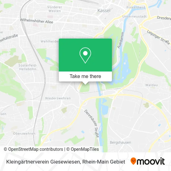 Карта Kleingärtnerverein Giesewiesen