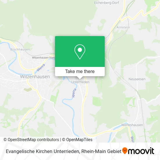 Карта Evangelische Kirchen Unterrieden