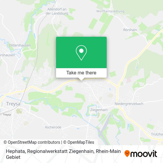 Карта Hephata, Regionalwerkstatt Ziegenhain