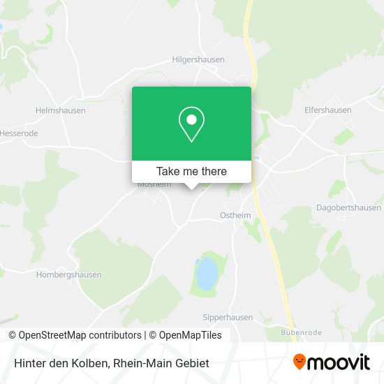 Карта Hinter den Kolben