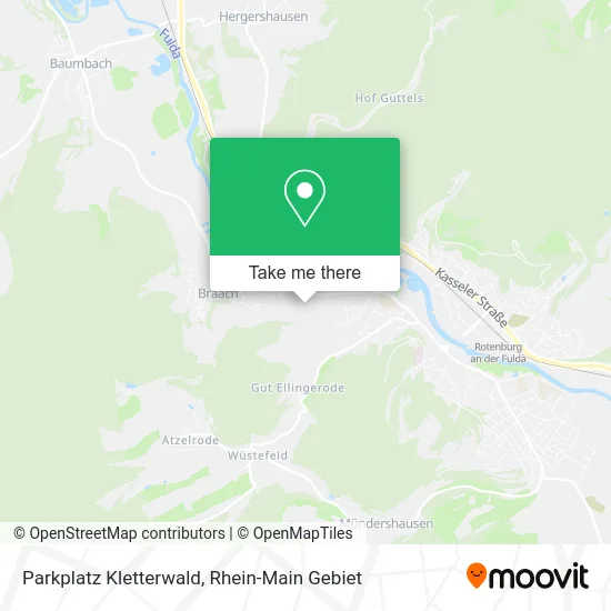 Карта Parkplatz Kletterwald