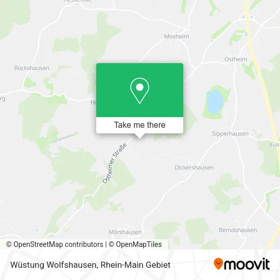 Карта Wüstung Wolfshausen
