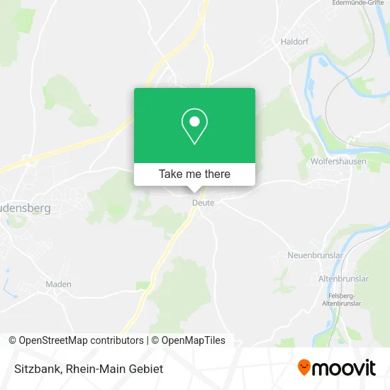 Sitzbank map