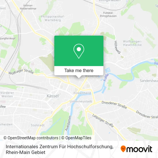 Карта Internationales Zentrum Für Hochschulforschung