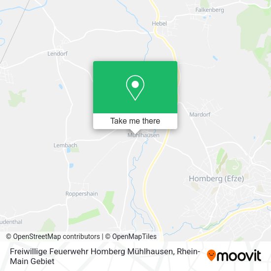 Карта Freiwillige Feuerwehr Homberg Mühlhausen