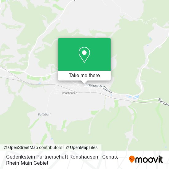 Карта Gedenkstein Partnerschaft Ronshausen - Genas