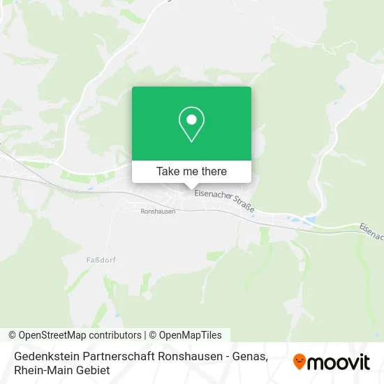 Карта Gedenkstein Partnerschaft Ronshausen - Genas