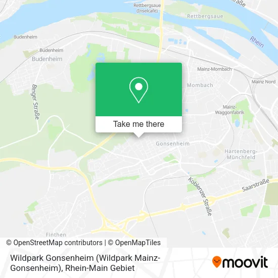 Карта Wildpark Gonsenheim (Wildpark Mainz-Gonsenheim)