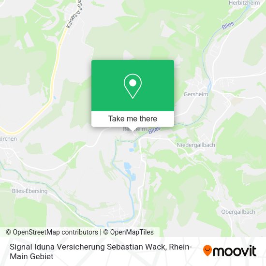 Карта Signal Iduna Versicherung Sebastian Wack