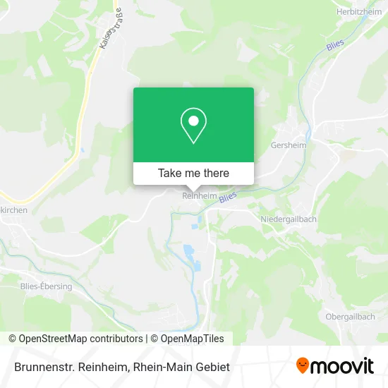 Карта Brunnenstr. Reinheim