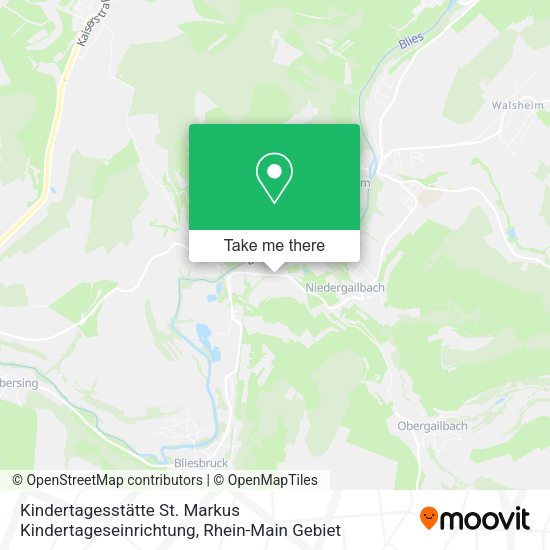 Карта Kindertagesstätte St. Markus Kindertageseinrichtung