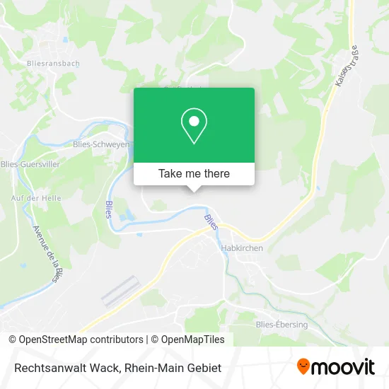 Карта Rechtsanwalt Wack