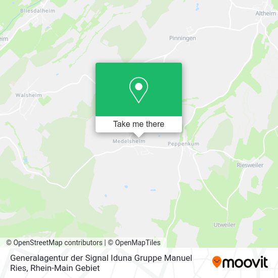 Карта Generalagentur der Signal Iduna Gruppe Manuel Ries