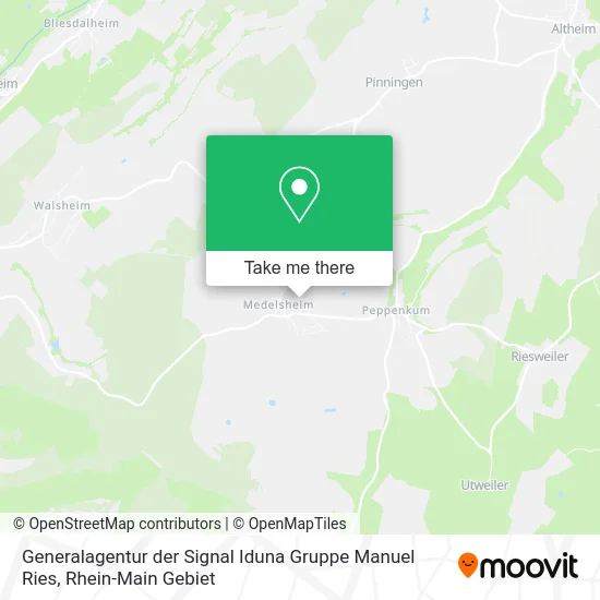 Карта Generalagentur der Signal Iduna Gruppe Manuel Ries