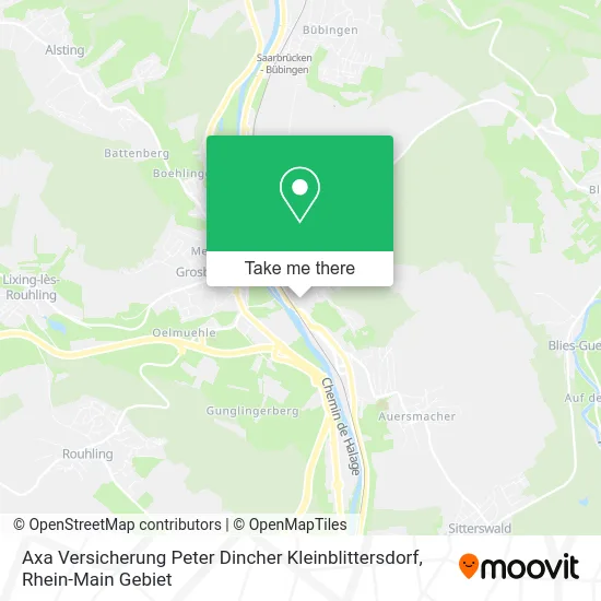 Axa Versicherung Peter Dincher Kleinblittersdorf map