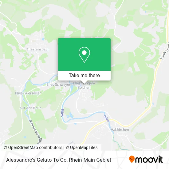 Alessandro's Gelato To Go map