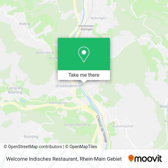 Карта Welcome Indisches Restaurant