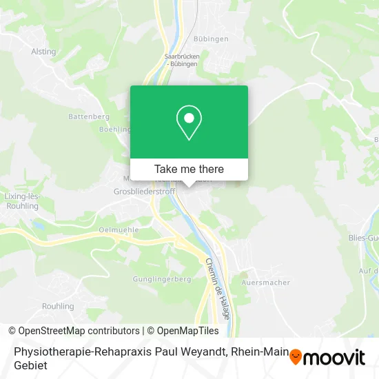 Карта Physiotherapie-Rehapraxis Paul Weyandt