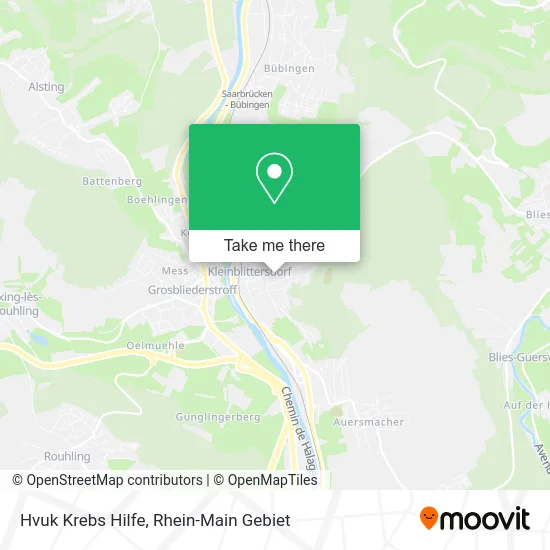 Карта Hvuk Krebs Hilfe