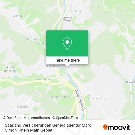 Карта Saarland Versicherungen Generalagentur Marc Simon