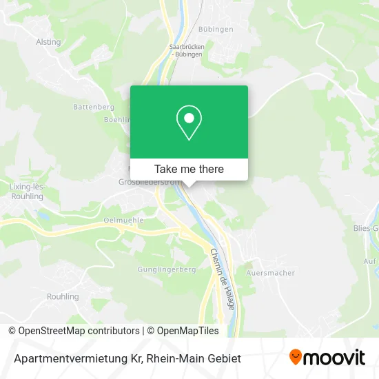 Карта Apartmentvermietung Kr