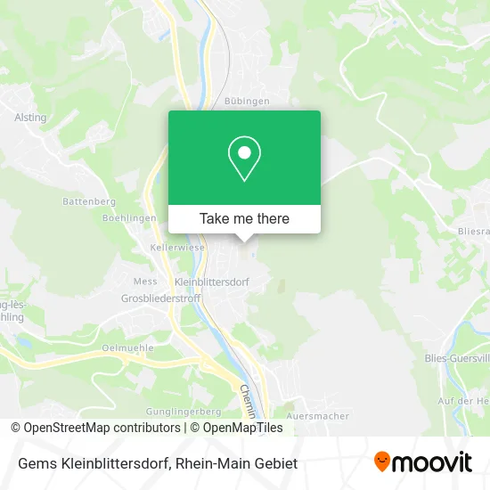 Карта Gems Kleinblittersdorf