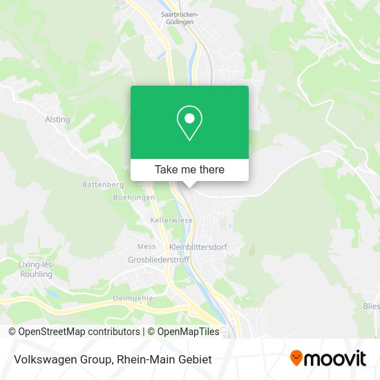 Карта Volkswagen Group