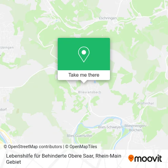 Карта Lebenshilfe für Behinderte Obere Saar