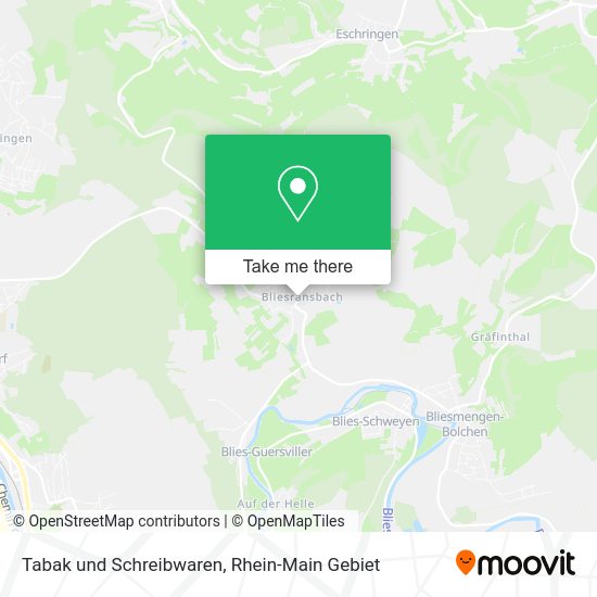 Карта Tabak und Schreibwaren