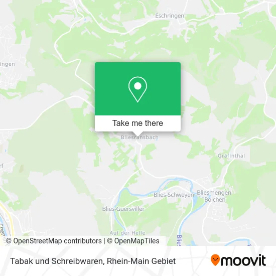 Карта Tabak und Schreibwaren