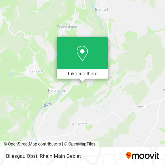 Карта Bliesgau Obst