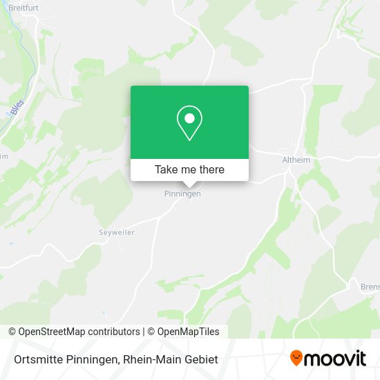 Карта Ortsmitte Pinningen
