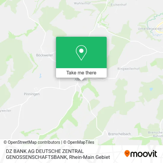 Карта DZ BANK AG DEUTSCHE ZENTRAL GENOSSENSCHAFTSBANK