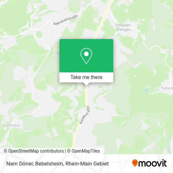 Карта Nam Döner, Bebelsheim