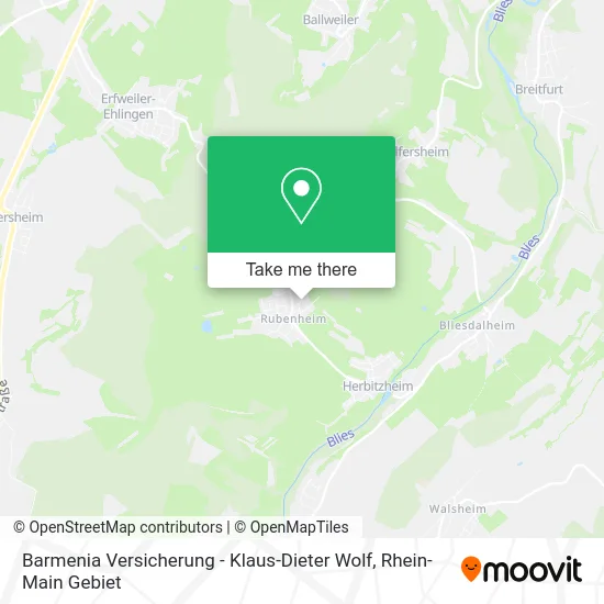 Карта Barmenia Versicherung - Klaus-Dieter Wolf