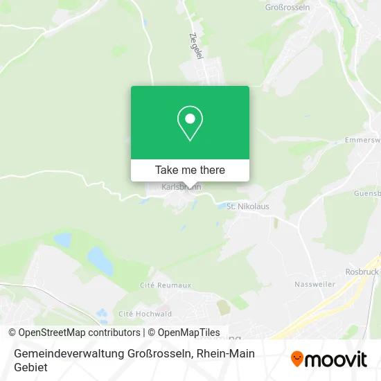 Карта Gemeindeverwaltung Großrosseln