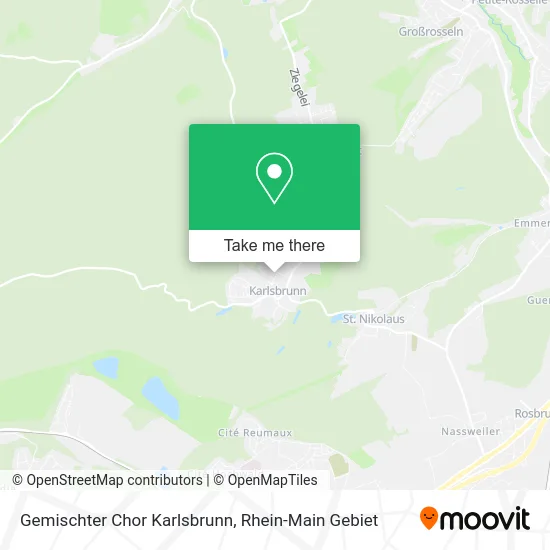 Карта Gemischter Chor Karlsbrunn