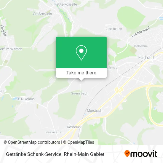 Карта Getränke Schank-Service