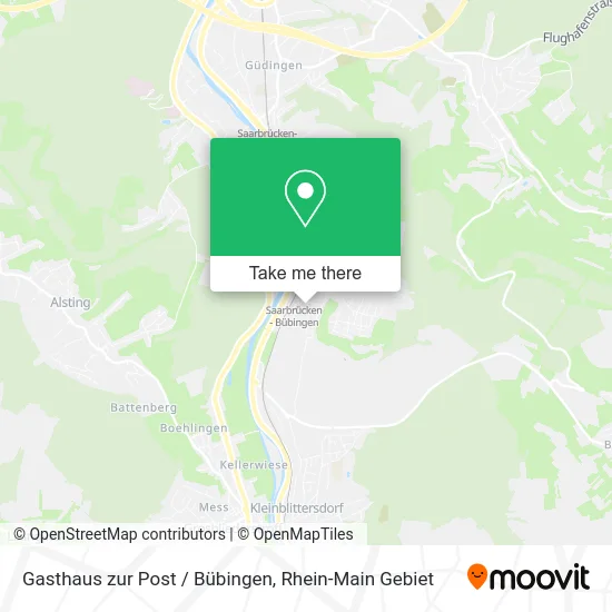 Карта Gasthaus zur Post / Bübingen