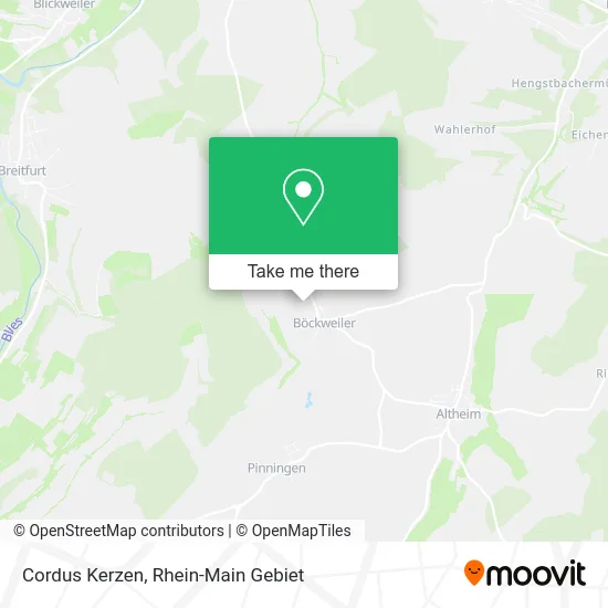 Карта Cordus Kerzen