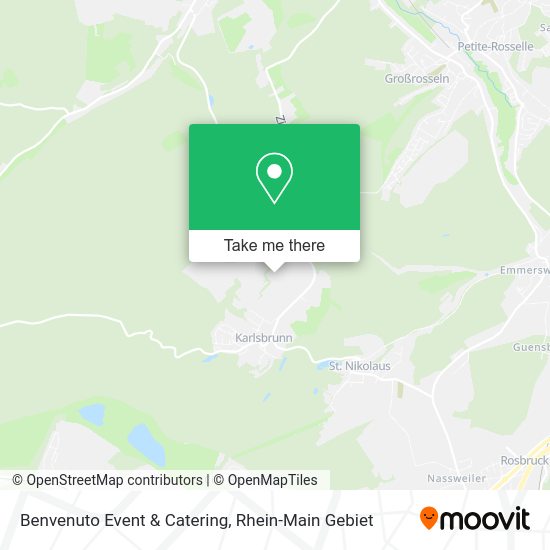 Карта Benvenuto Event & Catering