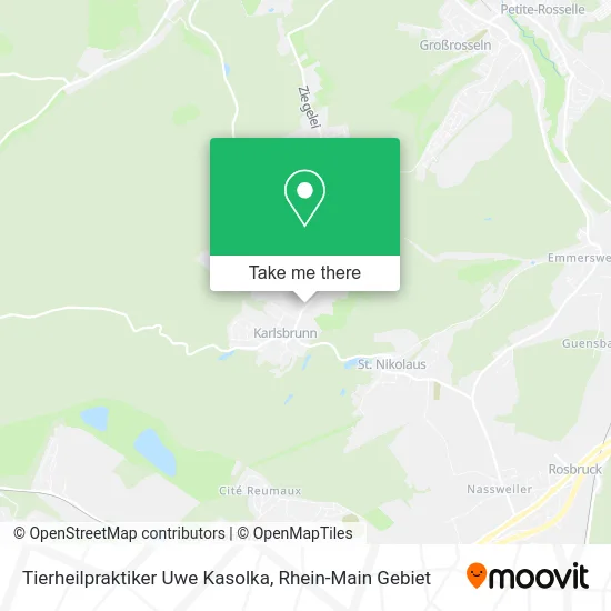 Карта Tierheilpraktiker Uwe Kasolka