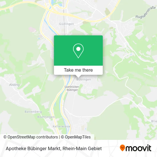 Карта Apotheke Bübinger Markt