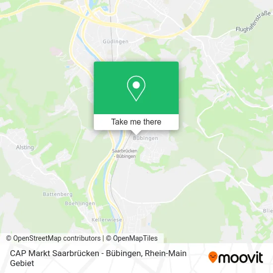 Карта CAP Markt Saarbrücken - Bübingen