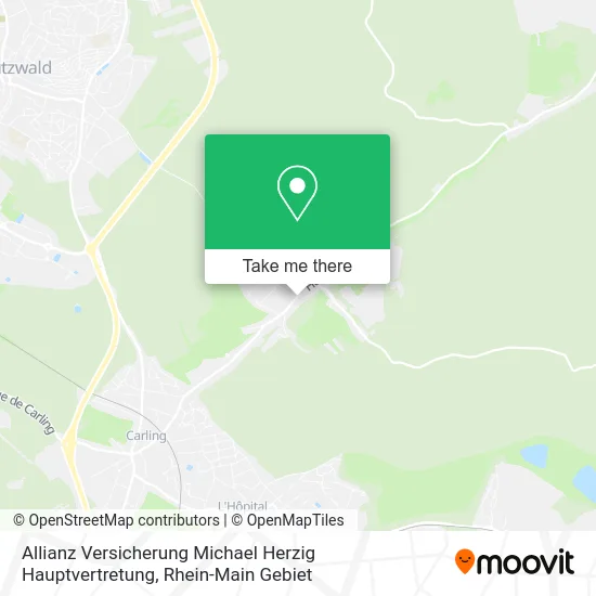 Карта Allianz Versicherung Michael Herzig Hauptvertretung