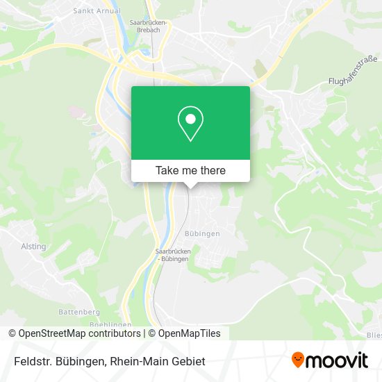 Карта Feldstr. Bübingen