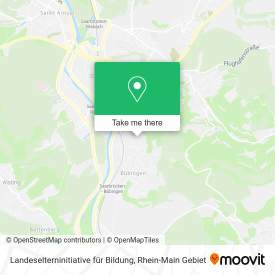 Карта Landeselterninitiative für Bildung