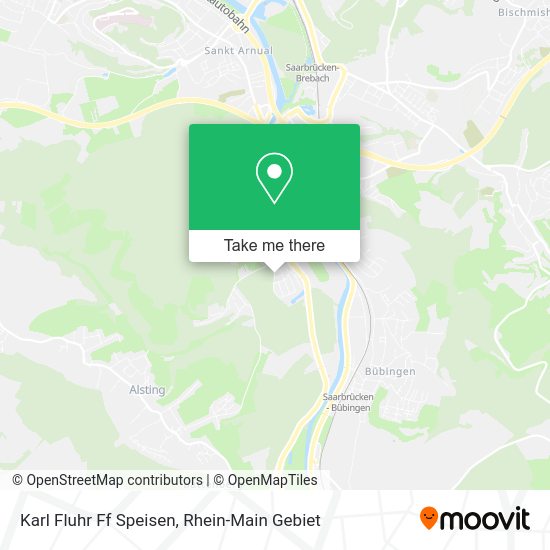 Карта Karl Fluhr Ff Speisen