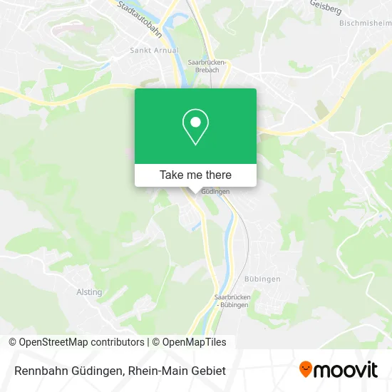Rennbahn Güdingen map